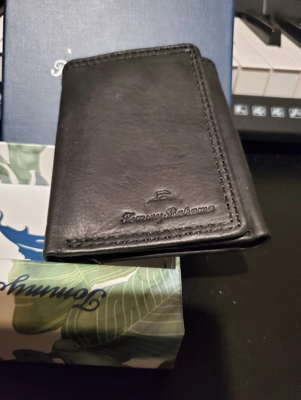 Tommy Bahama Leather Tri-Fold Wallet